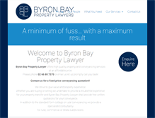 Tablet Screenshot of byronbaypropertylawyer.com